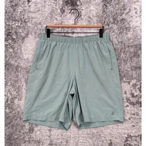 Free Fly Shorts Large Mens Green 8" Athletic